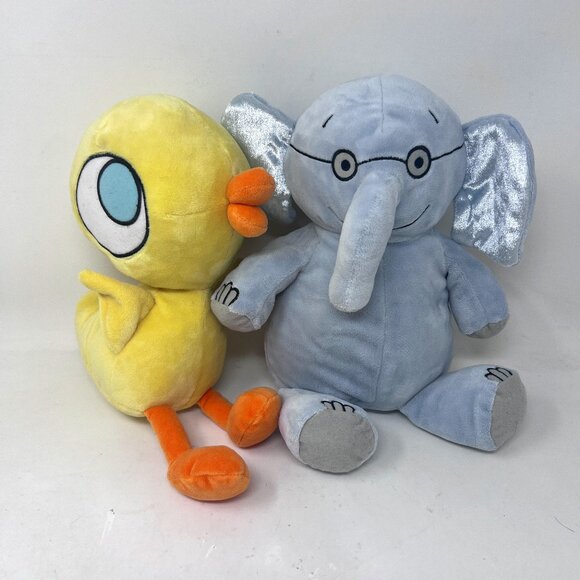 Mo Willems Elephant and Duckling stuffed animals - Picture 1 of 4